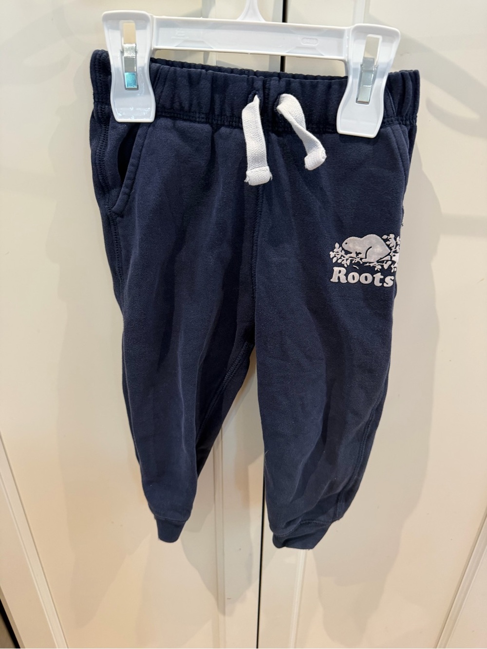 Roots 18-24m Kids Navy Blue Jogger Sweatpants with Drawstring